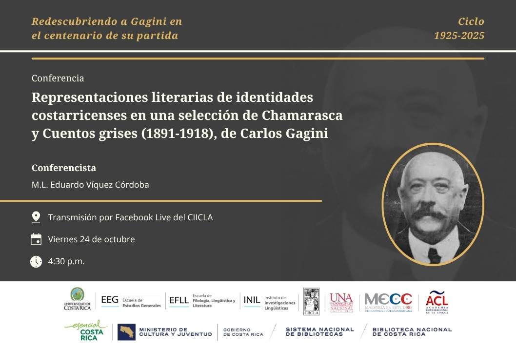 Conferencia: Representaciones literarias de identidades costarricenses