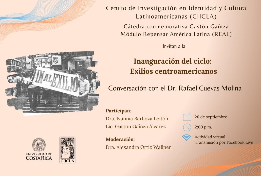 Inauguración del ciclo Exilios centroamericanos