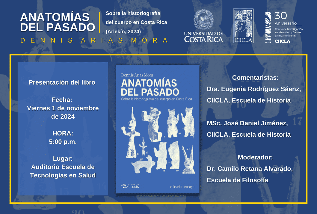 Afiche Presentación del libro Anatomías del pasado